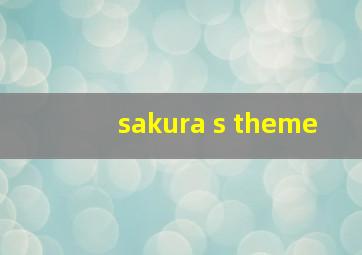 sakura s theme